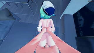 Сахароза POV секс doggystyle, вози вашиот дик cowgirl додека таа добива creampied.