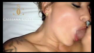 ���ित्र माझे पती आणि ejaculating माझ्या तोंडात