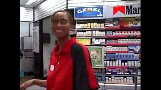 Quickie Mart Blowjob na swallows.