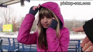 Реалдуу любительские Eurobabe Джина Герсон прибивается поезд