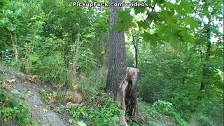 Տեսարան սեքսի դրսում շիկահերի հետ