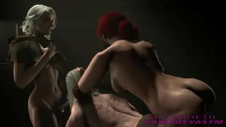 Ang Witcher 3 Hangyo futa sa Lalake