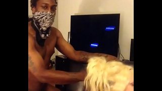 Bbc için beyaz kar tavşanı sürtük