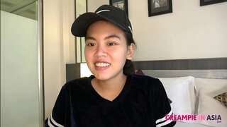 Thai lány kárpitok hód lesz creampied